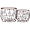 vidaXL Coffee Table 2 pcs Copper - 2 of 4