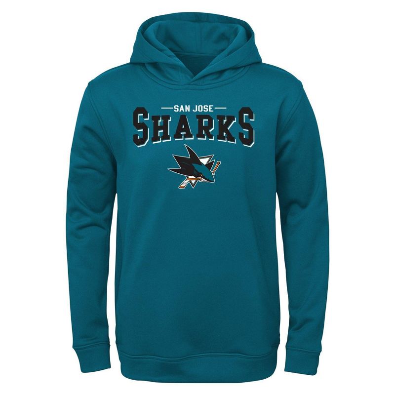 NHL San Jose Sharks Boys&#39; Core Hooded Sweatshirt, 1 of 2