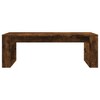 vidaXL Smoked Oak Coffee Table - Modern Style Engineered Wood 40.2"x19.7"x13.8" - Perfect for Living Room, Office, Lounge Spaces - 4 of 4