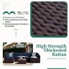 UPHA 7-Piece Brown Rattan Patio Sofa Conversation Set with Cushions - 4 of 4