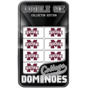 MasterPieces Officially Licensed NCAA Mississippi State Bulldogs 28 Piece Dominoes Game for Adults - 1 of 3