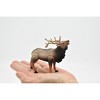 Collectible Wildlife Gifts | Elk, Wapiti, Museum Quality Rubber Animal, Toy, Realistic Hand Painted Figure,  Model,   4" CWG213 BB42 - 3 of 4