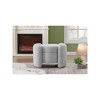 Meridian Furniture,Horizon Boucle Fabric Ottoman - 2 of 4