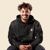 Dalix Ghost Embroidered Washed Hooded Sweatshirt Fleece Soft Cotton Mens - 4 of 4