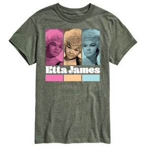 Men's - Etta James - Portrait Grid Short Sleeve Graphic T-Shirt - 1 of 4