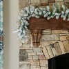 King Of Christmas 9ft Christmas Garland with LED lights, King Flock Artificial Snow Flocked Prelit Garland Plug In - 4 of 4