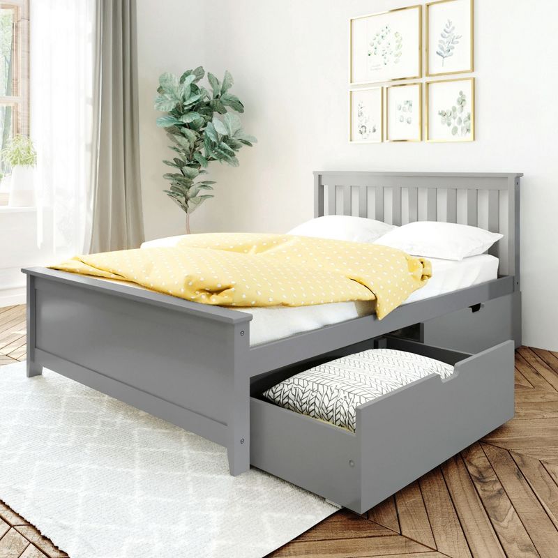 Max & Lily Full-Size Platform Bed with Under Bed Storage Drawers, 1 of 9