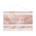 47"x32" Kelly Haines Tropical Palm Leaves Wall Hanging Landscape Tapestries Pink - Deny Designs