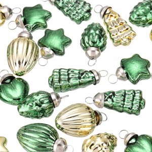 Unique Bargains Glass Decorative Hanging Tree Ornament Balls 1"-1.5" 50 Pcs - 1 of 4