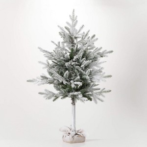 Sullivans 48" Artificial Flocked Pine Tree In Bag, Green - 1 of 4