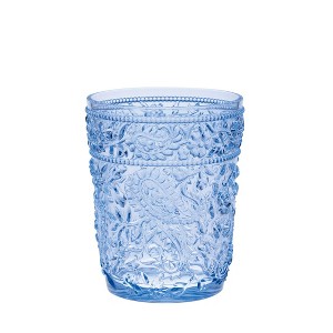 Paisley Acrylic Glasses Drinking Set of 4 DOF (13oz), Plastic Drinking Glasses, BPA Free Cocktail Glasses, Drinkware Set, Drinking Water Glasses - 1 of 1