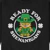 Men's - Garfield - Ready for Shananigans St. Patrick's Day Graphic Fleece Sweatshirt - 2 of 4