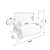 Grungis Convertible Folding Wagon Cart with Rear-Mounted Folding Tabletop,Shopping Cart with Bench Seat,Utility Cart for Camping,Shopping - 3 of 4