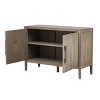 MDF Buffet Cabinet with Adjustable Shelves,Wood Frame Storage Cabinet with Doors,Wood Grain Sideboard for Dining or Living Room-Coolbibila - 3 of 4