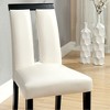 Royal Hampton Contemporary Side Chair Withwhite Cal. Foam, Black Finish, Set of 2 - 2 of 3