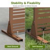PexFix 72 in. x 47 in. Outdoor Privacy Rectangle Screen Galvanized Steel Panel Divider in Brown - 4 of 4