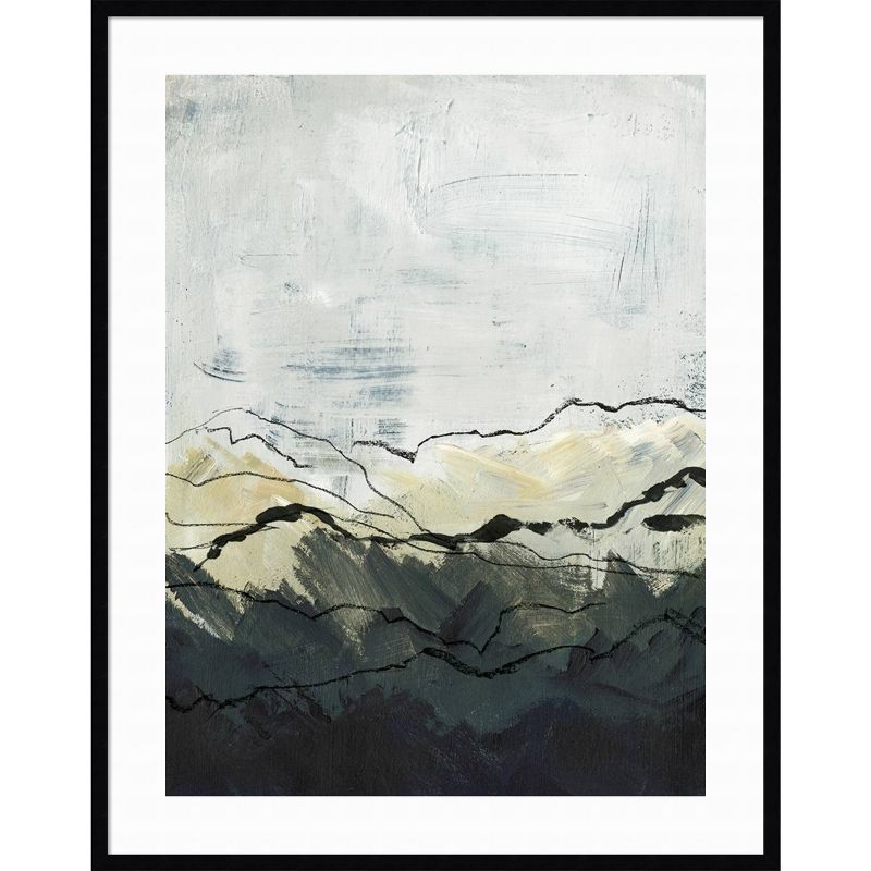 34&#34; x 43&#34; Winter Mountains I by Jennifer Paxton Parker Framed Wall Art Print Black - Amanti Art, 1 of 11