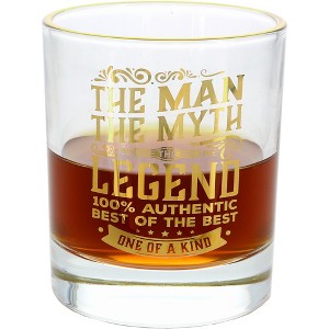 Pavilion Gift Company - The Man - 8 oz Rocks Glass - Drinkware - 1 of 4