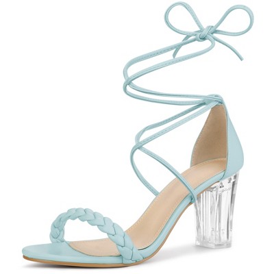 White Strappy High Heels : Target