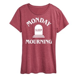 Women's - Instant Message - Monday Mourning Short Sleeve Graphic T-Shirt - 1 of 4