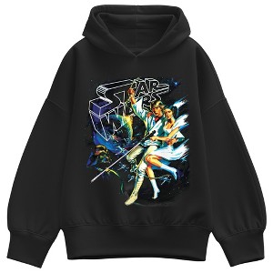 Star Wars - Mom - Women's Oversized Fleece Hoodie Sweatshirt