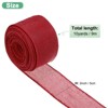 Unique Bargains Burlap Wired Edge Durable Thick Fabric Ribbons for DIY Crafts 1 Pc - 3 of 4