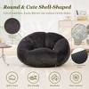 MOONMISS Faux Fur  Comfy Large Beanbag Chair with Filler,Floor Sofa, Accent Couch for Living Room Bedroom Game Room - 4 of 4