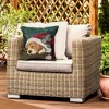 Liora Manne Marina Holiday Indoor/Outdoor Pillow.. - 3 of 4