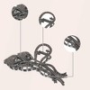 Unique Bargains Women's Flower Metal Hair Claw Clip Gold Tone Black 2 Pcs - 4 of 4