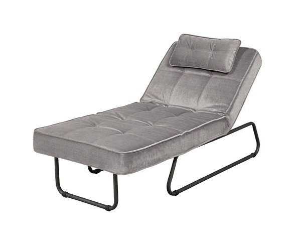Bella Convertible Chaise Gray - Relax A Lounger