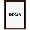 PosterPalooza | Modern Shadow Box 1" Depth Brown Picture Frame - UV Acrylic, Backing, Hanging Hardware - 2 of 4