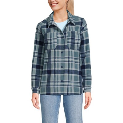 Lands' End Women's Anyweather Fleece Shirt Jacket