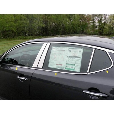 QAA is Compatible with 2011-2015 Kia Optima 6 Piece Stainless Window Sill Trim Set WS11805