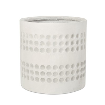 Maggift Planter, Antique Round Planter, Adding a Luxurious Feel, Suitable for Garden, Courtyard, Corridor, White, 13"*13"*13"