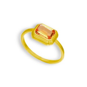 EVRY JEWELS WATERPROOF Gold or Silver Plated Diana Ring - 1 of 4