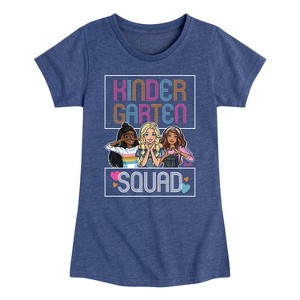 Girls' - Barbie - Kindergarten Squad Fitted Short Sleeve Graphic T-Shirt - 1 of 4