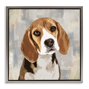 Stupell Industries Pet Beagle Patiently Waiting, 25" x 25" - 1 of 4