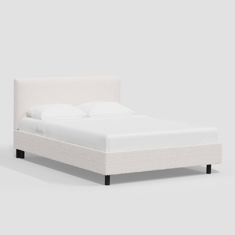 Photos - Bedroom Set King Olivia Platform Bed in White Boucle - Threshold™