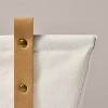 Decorative Canvas Storage Bin with Faux Leather Strap Handles Cream/Tan - Hearth & Hand™ with Magnolia - image 3 of 3