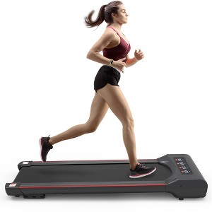 Under Desk Treadmill Machine with 300 lb Capacity, Portable Walking Pad for Home & Office, Quiet Motor, Slim Design for Daily Walking Exercise - 1 of 4