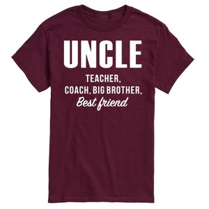 Men's - Instant Message - Uncle, Teacher, Big Brother, Best Friend Short Sleeve Graphic T-Shirt - 1 of 4