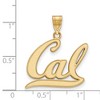 Black Bow Jewelry 14k Yellow Gold Plated Sterling Silver California Berkeley Golden Bears NCAA Large Pendant - 2 of 3