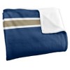 University Of Akron Primary Logo Stripes Silky 50x60 Blanket, 1 Sided - 3 of 4