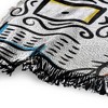 Friends Let's Be Friends Pattern Blanket 50"x60" Woven Tapestry - 3 of 4