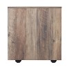 Saint Birch Alaska Mobile File Cabinet, Rustic Oak - 4 of 4