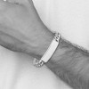 Black Bow Jewelry Men's 12mm Stainless Steel Curb Link I.D. Bracelet, 8.5 Inch - 4 of 4