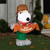 Peanuts Airblown Inflatable Snoopy as Scarecrow Peanuts , 3.5 ft Tall, Multicolored - image 2 of 4