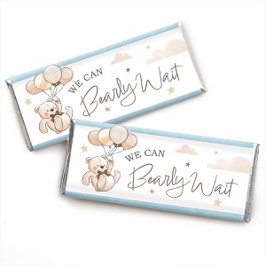 Big Dot of Happiness We Can Bearly Wait - Candy Bar Wrapper Teddy Bear Baby Shower Favors - Set of 24 - 1 of 4