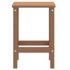 vidaXL Patio Adirondack Table, Brown 15"x15"x18.1" HDPE - 4 of 4
