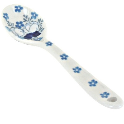 Blue Rose Polish Pottery Georgia Blue Sugar Spoon